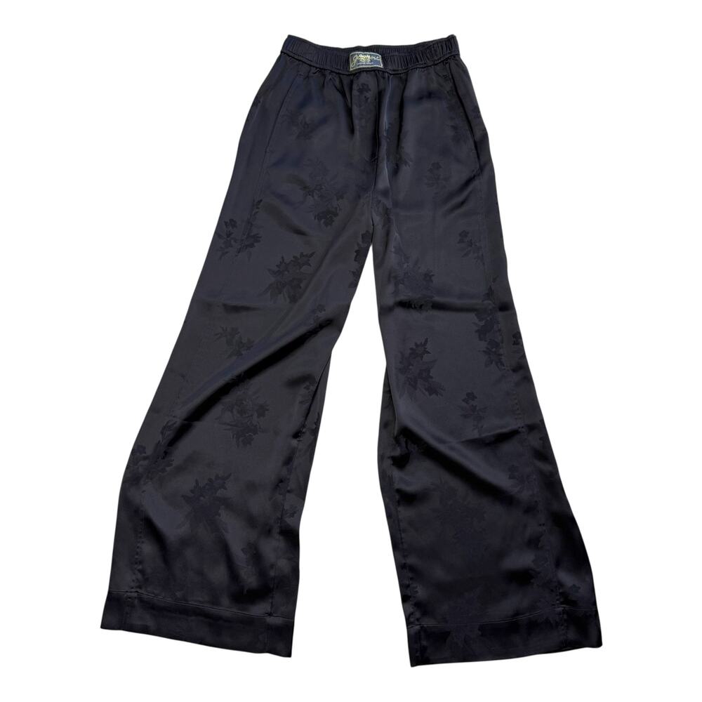 GANNI Black Satin Jacquard Pants XS / 2 - Picture 9 of 16